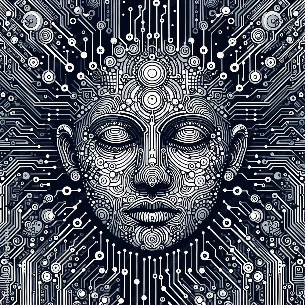 Circuit Board Detailed circuitry patterns resembling an electron Circuit Board Detailed circuitry patterns resembling an electron