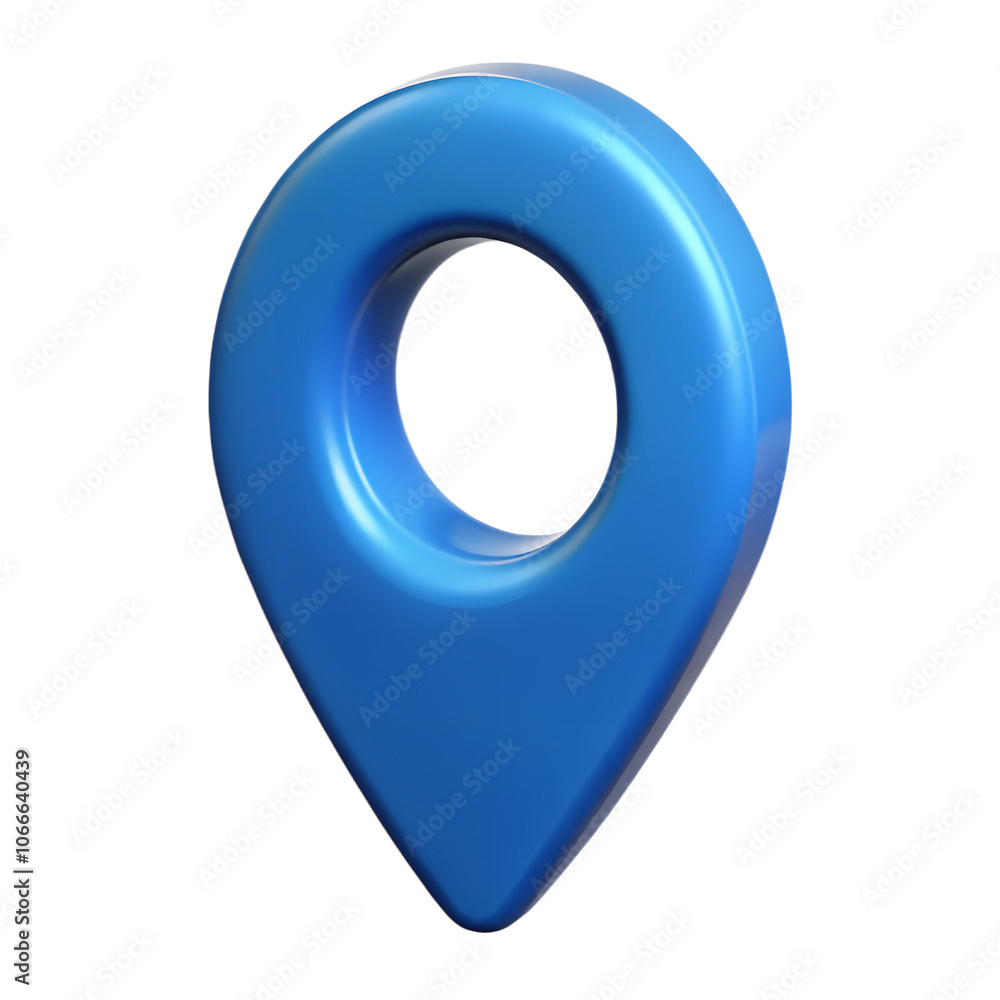 Blue location Pin Map Navigation Pointer icon 3d isolated on transparent background Blue location Pin Map Navigation Pointer icon 3d isolated on transparent background