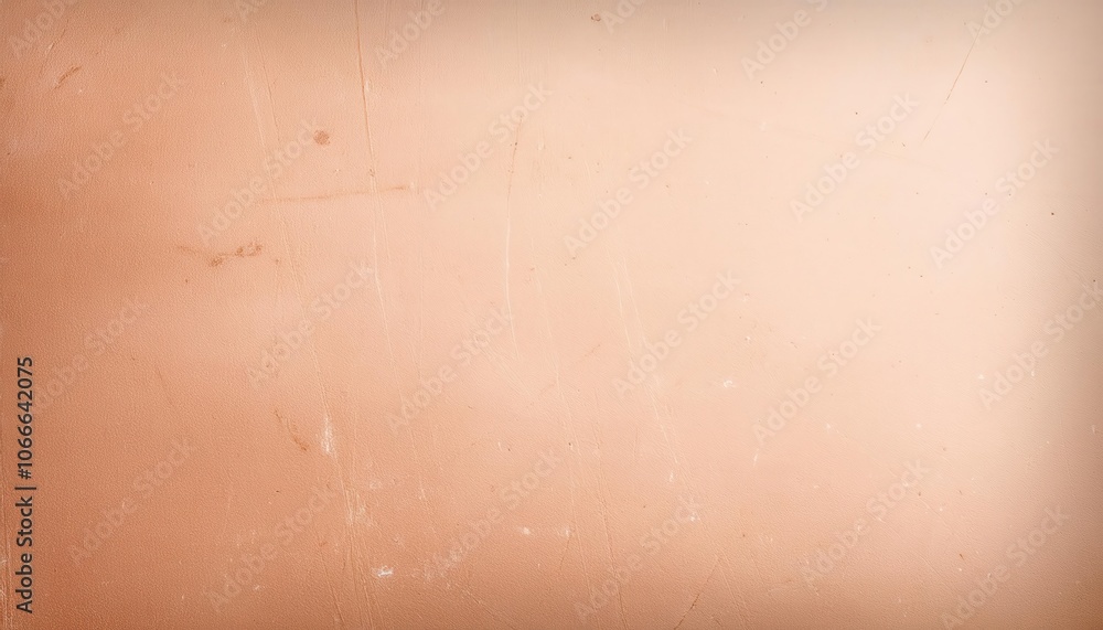 Fototapeta premium Textured Beige Leather Surface with Light Scratches and Stains. Ideal for Vintage Backgrounds, Product Mockups, and Creative Projects Requiring an Aged Leather Look