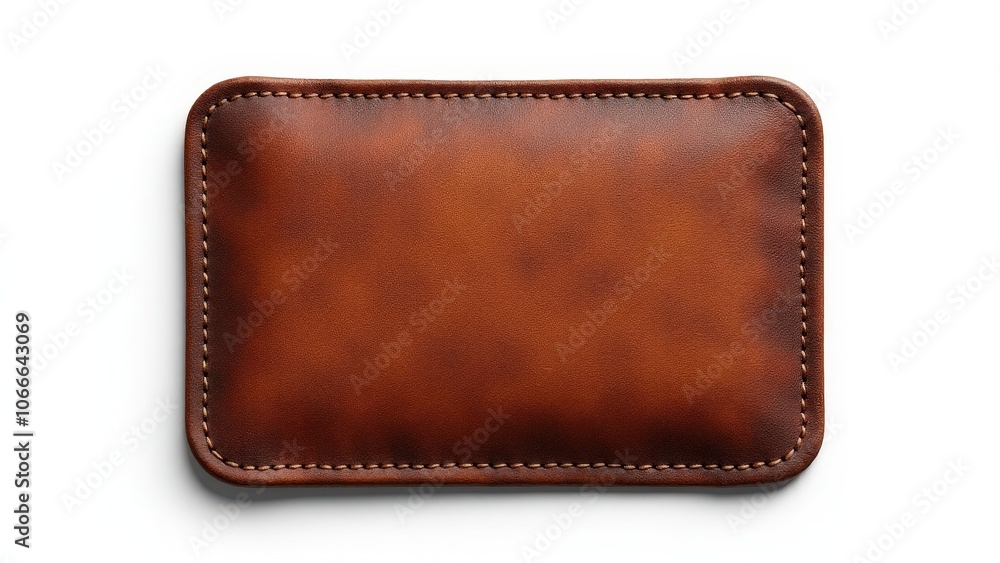 Elegant leather logo on a leather base with visible grain and slight sheen, ideal for logos Elegant leather logo on a leather base with visible grain and slight sheen, ideal for logos