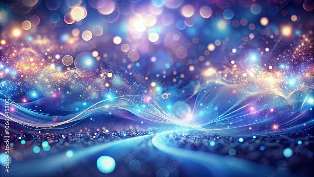 A mesmerizing display of iridescent light, ethereal waves, and twinkling particles, conjuring an abstract landscape of celestial beauty. A mesmerizing display of iridescent light, ethereal waves, and twinkling particles, conjuring an abstract landscape of celestial beauty.