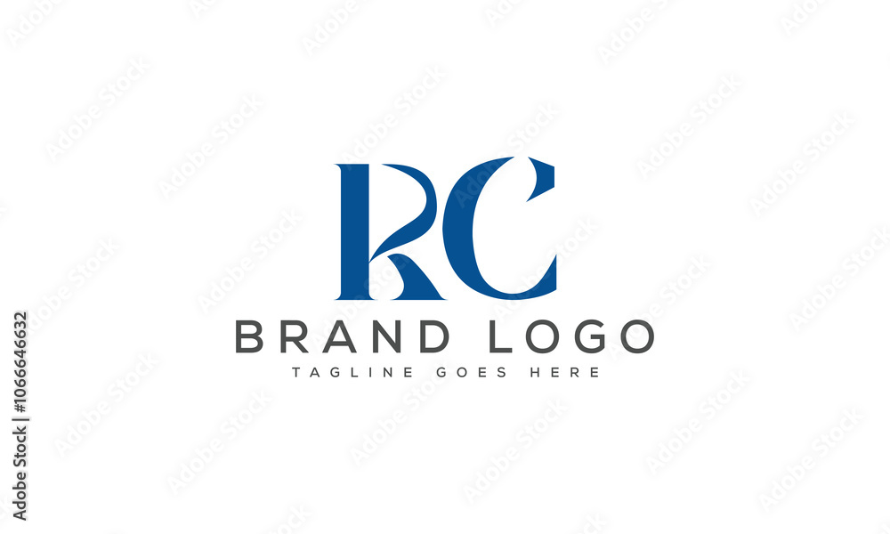 letter RC logo design vector template design for brand. letter RC logo design vector template design for brand.