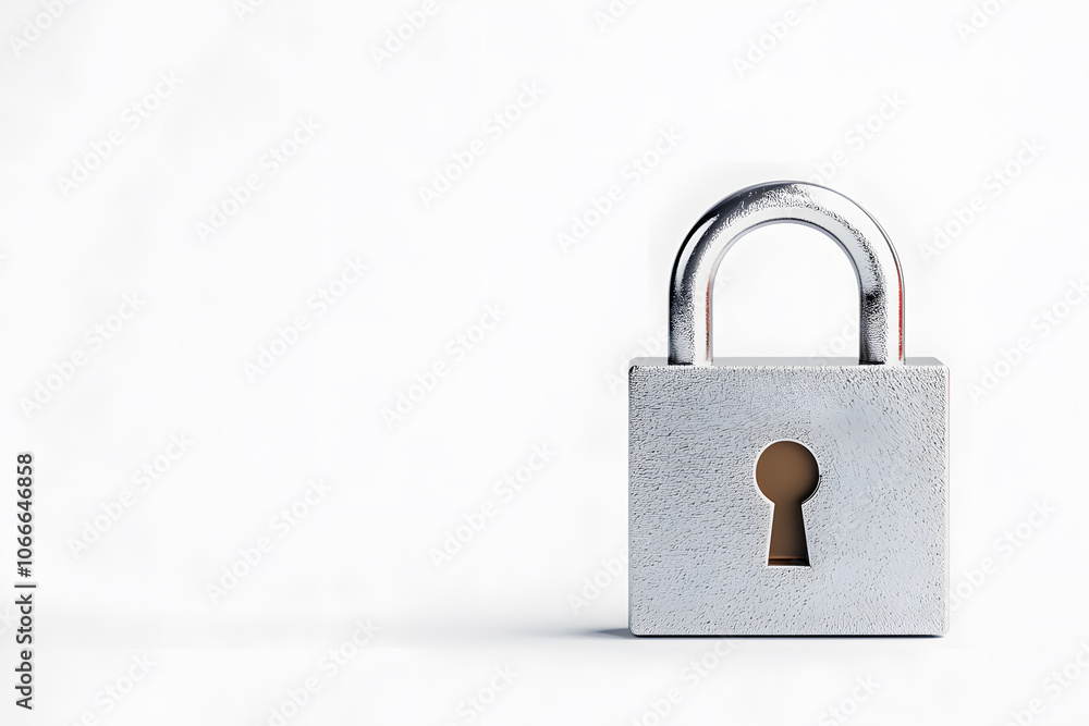 Digital metal lock isolated on white Digital metal lock isolated on white
