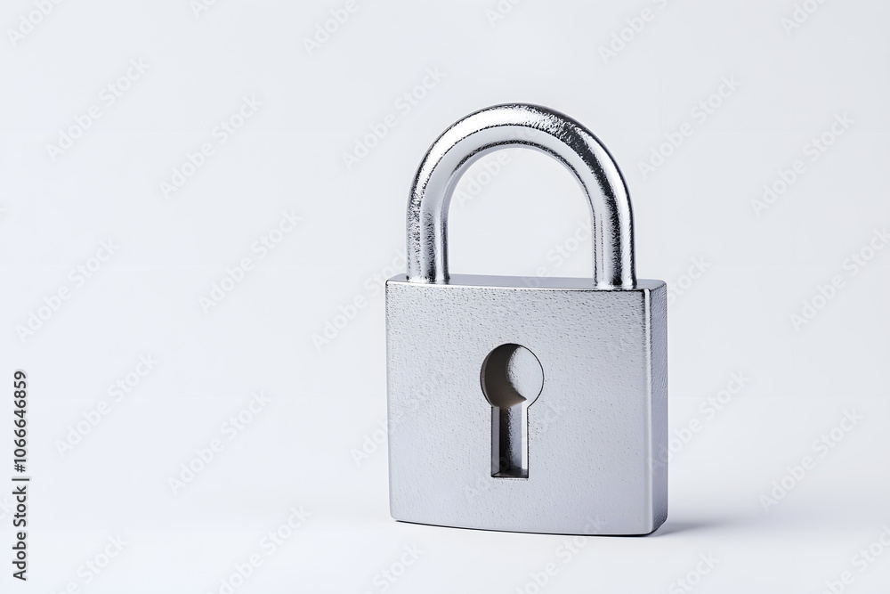 Digital metal lock isolated on white Digital metal lock isolated on white