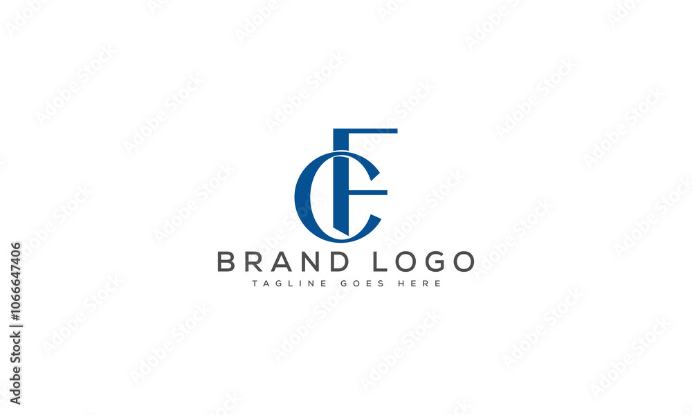 letter CF logo design vector template design for brand. letter CF logo design vector template design for brand.