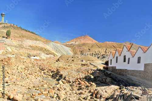 The outskirts of the mining town of Potosi in Bolivia photo