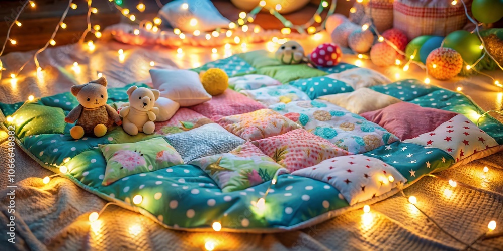 Capturing sweet dreams on a soft and cozy playmat. Capturing sweet dreams on a soft and cozy playmat.
