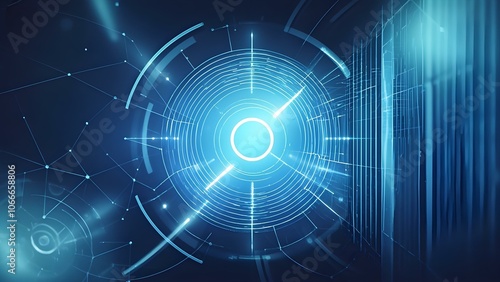 abstract technology blue background