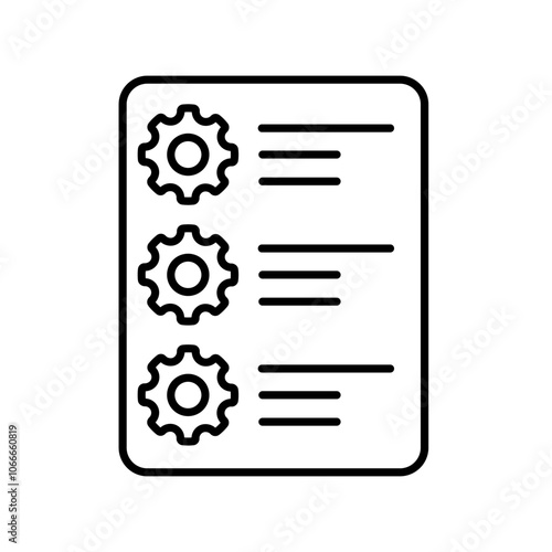 Workflow vector icon. operation illustration sign. automation symbol.