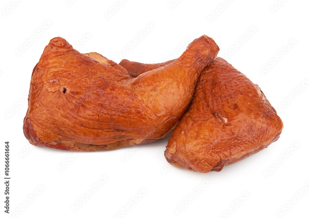Fotografie Smoked chicken thighs