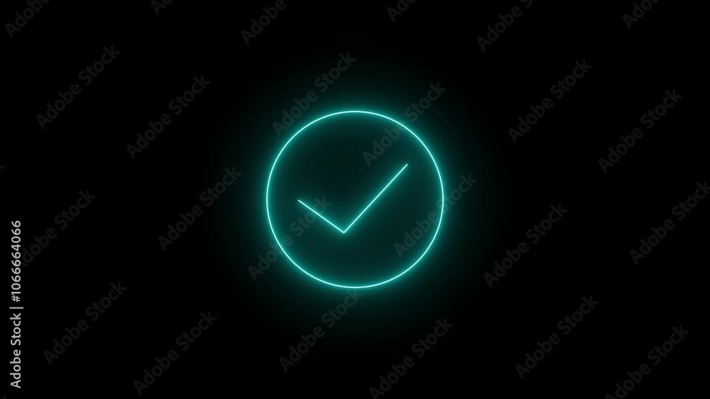 High quality check mark animation.approved tick mark icon. High quality check mark animation.approved tick mark icon.