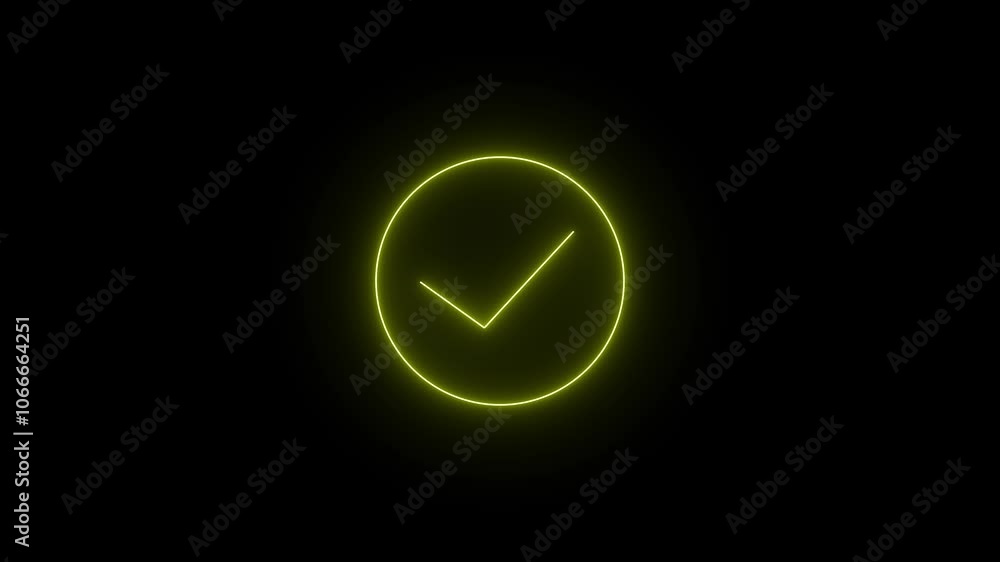 High quality check mark animation.approved tick mark icon. High quality check mark animation.approved tick mark icon.