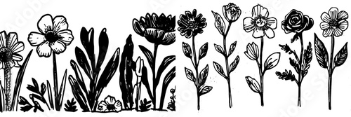 This modern illustration is hand drawn with vintage aromatic plants, fruits, spices, herbs for perfumery and cosmetics. It can be used as a background for cosmetics design templates for organic