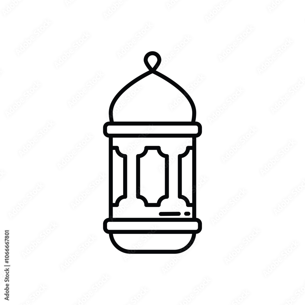 Ramadan Lantern vector icon stock illustration Ramadan Lantern vector icon stock illustration