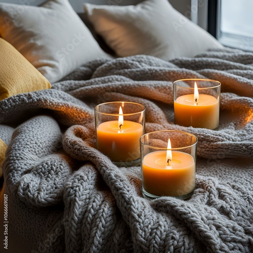 spa still life with candles