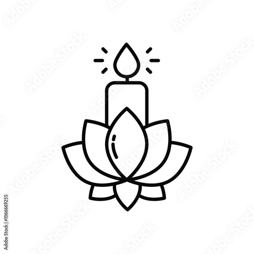 Vesak   vector icon stock illustration
