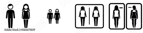 Icon collection for home, Public Shopping Mall, flat toilet icon isolated on transparent background for apps or websites.