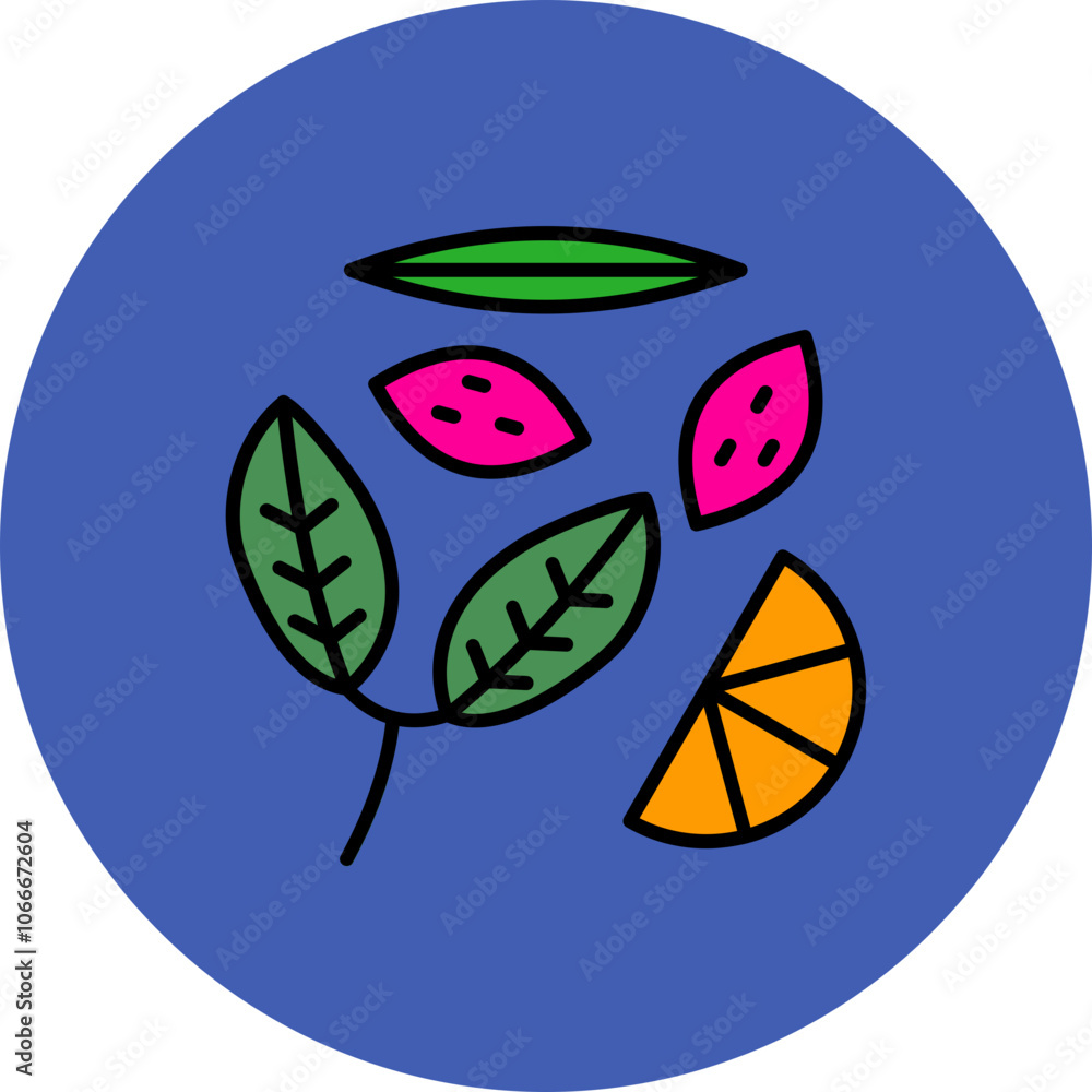 Fototapeta premium Natural Ingredients Icon