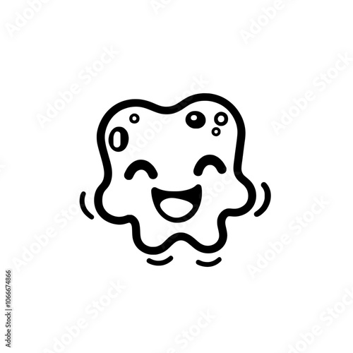 Modern flat salmonella infection icon on white background..EPS