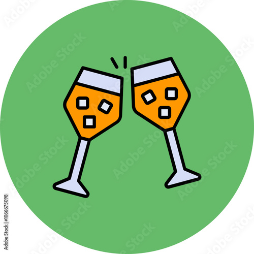 Juice glasses Icon