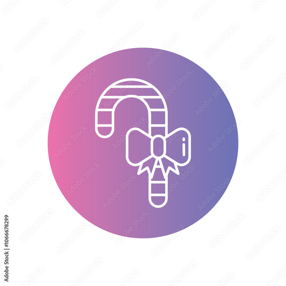 Candy Cane vector icon stock illustration Candy Cane vector icon stock illustration