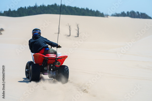 Sand dune off-roading in Florence, Oregon, USA