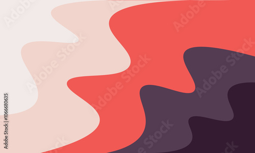 Abstract vector illustration with smooth curved patterns, giving a harmonious and calm feel