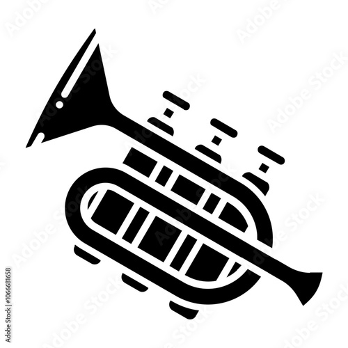 black trumpet icon