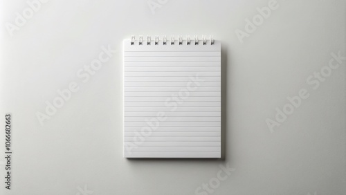 Minimalist Blank Note on Isolated Transparent Background for Creative Projects, Stationery Design, and Digital Art