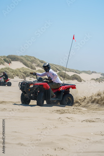 Sand dune off-roading in Florence, Oregon, USA