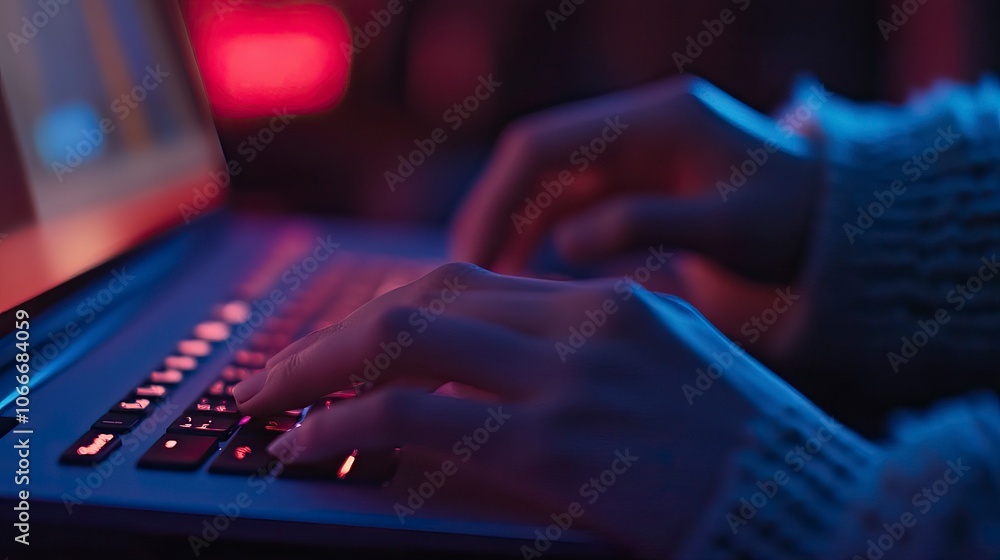 A close-up of hands typing on a keyboard, making online purchases, black friday 2024, black friday deals, black friday A close-up of hands typing on a keyboard, making online purchases, black friday 2024, black friday deals, black friday