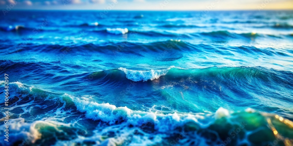 Fototapeta premium Shifting tides reveal miniature worlds in the deep blue.