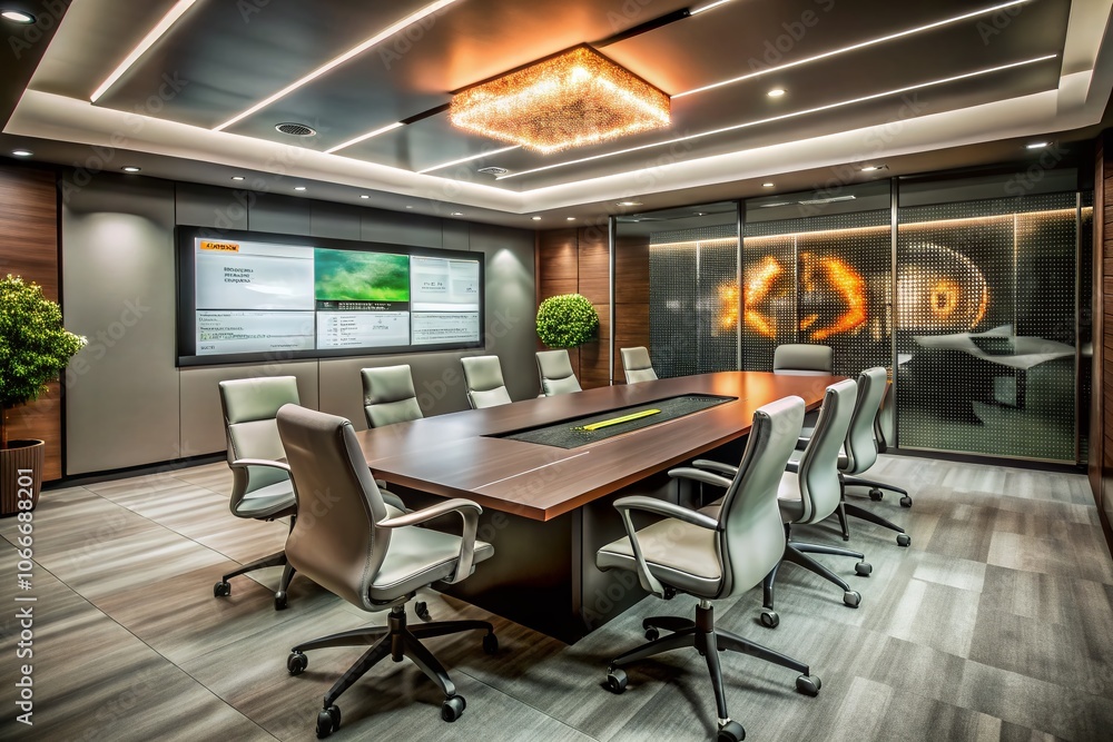 Modern Executive Meeting Room with Sleek Design and Ergonomic Furniture for Professional Presentations Modern Executive Meeting Room with Sleek Design and Ergonomic Furniture for Professional Presentations