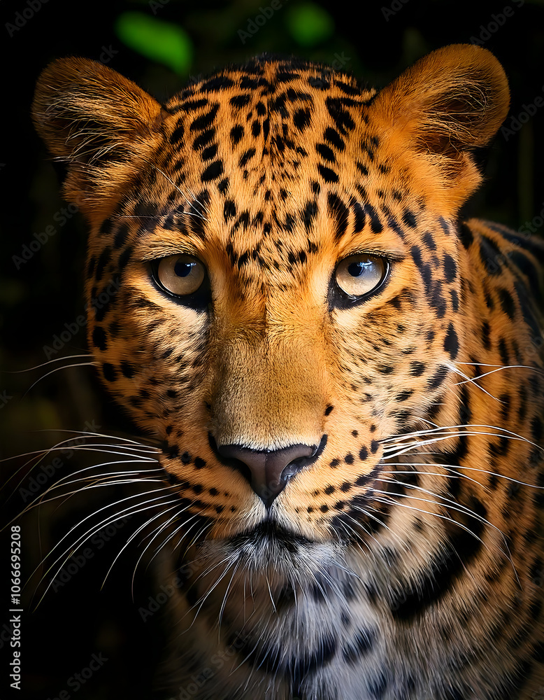 Obraz premium Sri Lankan leopard’s fierce look