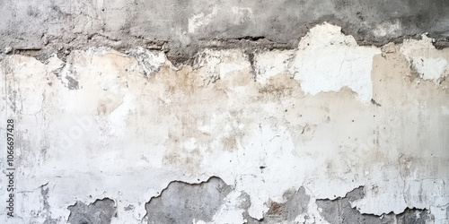 Distressed cement wall texture in muted gray with hints of white paint remnants and rough, uneven details