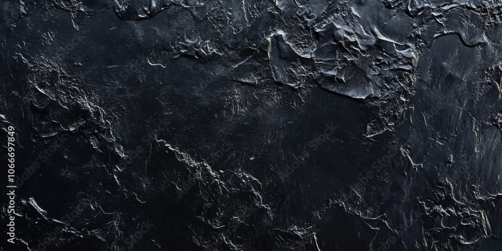 Obraz premium Black chalkboard texture with faint chalk smudges, giving a simple yet versatile background
