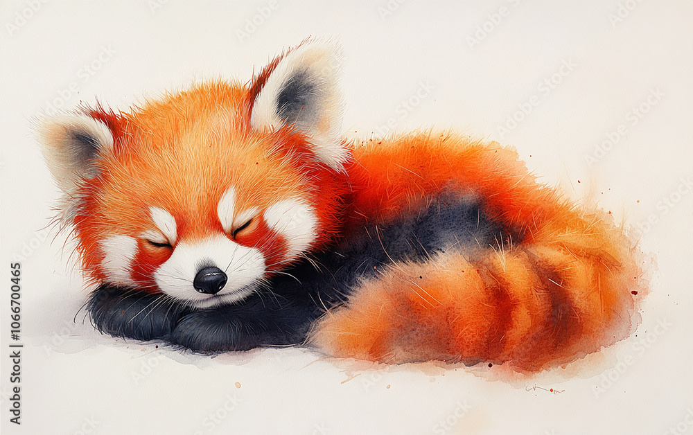 red panda with background red panda with background
