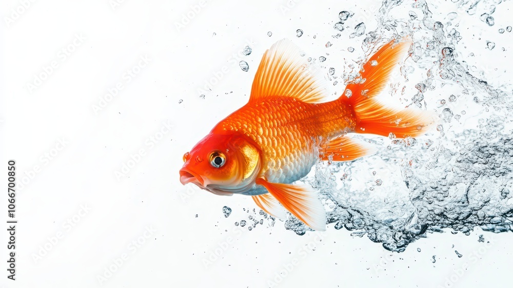 Dynamic Moment: Fish Breaking the Surface of Water, Capturing Nature's Splendor and Energy Dynamic Moment: Fish Breaking the Surface of Water, Capturing Nature's Splendor and Energy