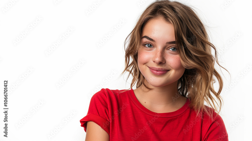 Portrait of a woman with love expression on her face Portrait of a woman with love expression on her face
