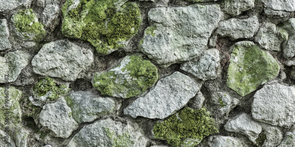 Mossy rock texture with shades of gray and green, ideal for a natural, rugged look Mossy rock texture with shades of gray and green, ideal for a natural, rugged look