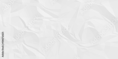 White crumpled paper texture . White wrinkled paper texture. White paper texture . White crumpled and top view textures can be used for background of text or any contents .