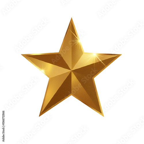 Gold star illustration transparent