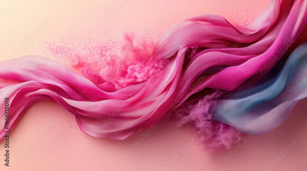 Elegant Design of Red and Pink Ribbon Swirls on a Soft Light Pink Background Perfect for Celebratory Occasions or Event Decorations Elegant Design of Red and Pink Ribbon Swirls on a Soft Light Pink Background Perfect for Celebratory Occasions or Event Decorations