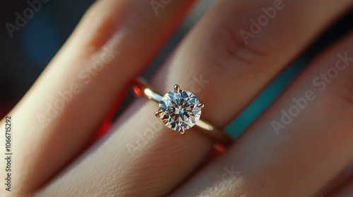 Sparkling Diamond Engagement Ring