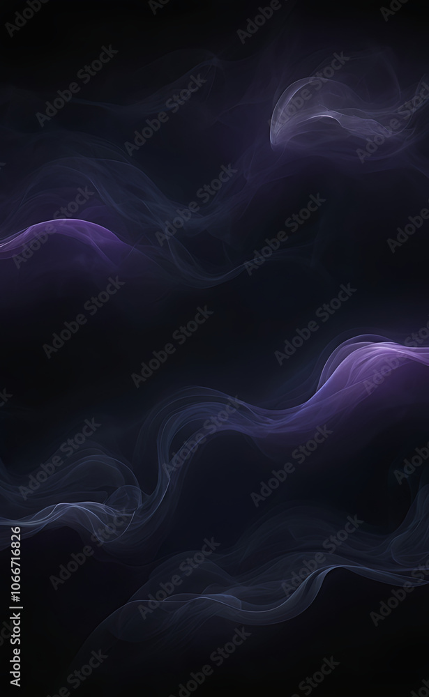 Subtle Gradient Glow of Dark Purple and Blue on Black Background for Atmospheric, Eerie Lighting Subtle Gradient Glow of Dark Purple and Blue on Black Background for Atmospheric, Eerie Lighting