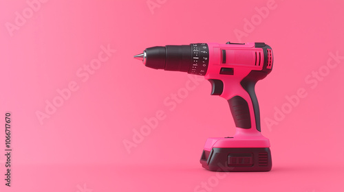 Power drill with keyless chuck and variable speed trigger