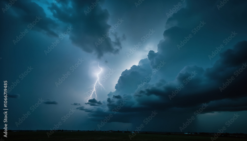 Dramatic Lightning Strikes During a Thunderstorm Dramatic Lightning Strikes During a Thunderstorm