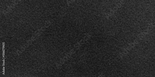 Black leather texture background. Fabric background Close up texture of natural weave in dark black color. Fabric texture of natural line textile material .