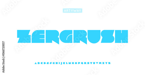 Bold chunky futuristic font, thick block letters, stylish geometric space font for cyber gaming typography, edgy sci-fi headline, tech logo and monogram. Vector typeset.