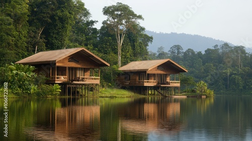 Scenic Eco Lodge Overlooking Serene Lake